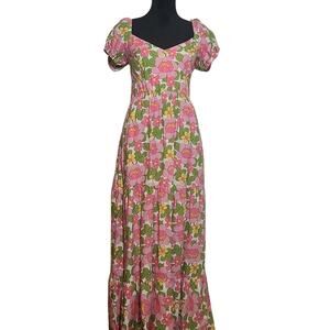 SHOW ME YOUR MUMU Cathy Maxi Floral Dress, Size Large